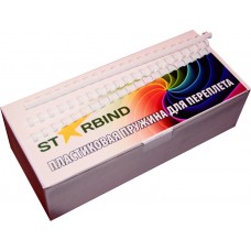 Пластиковые пружины для переплета STARBIND 10 мм белые /100шт./