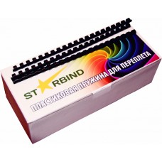 Пластиковые пружины для переплета STARBIND 10 мм черные /100шт./