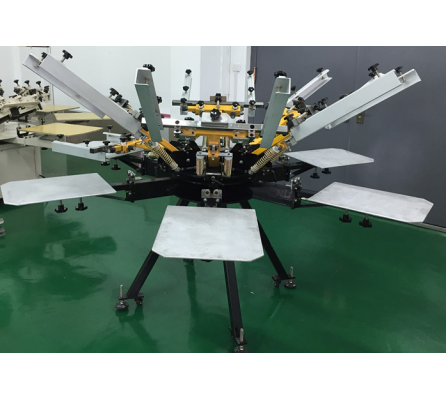 Карусельный трафаретный печатный станок 6 столов и 6 печатных секций THOR HT-660H Карусельный трафаретный печатный станок 6 столов и 6 печатных секций THOR HT-660H