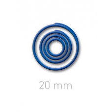Пластиковые переплётные колечки Opus O.easyRing 20 mm  синие (40 шт.в упаковке) до 140 листов