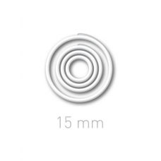 Пластиковые переплётные колечки Opus O.easyRing 15mm  белые (300 шт.в упаковке) до 70 листов
